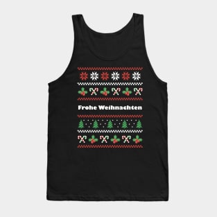 German Christmas Frohe Weihnachten Tank Top